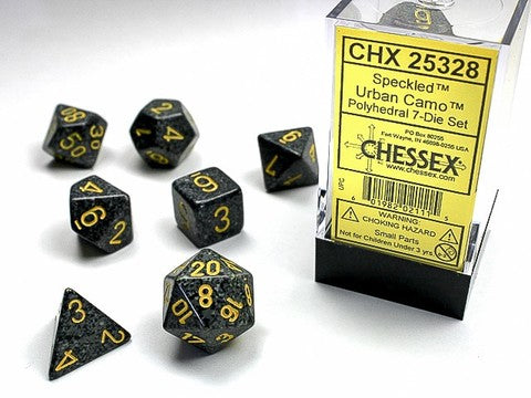 Chessex Speckled® Polyhedral Urban Camo™ 7-Die Set