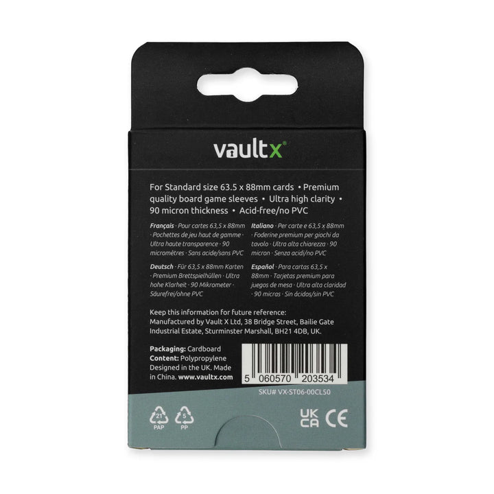 Vault X - Standard Board Game Sleeves