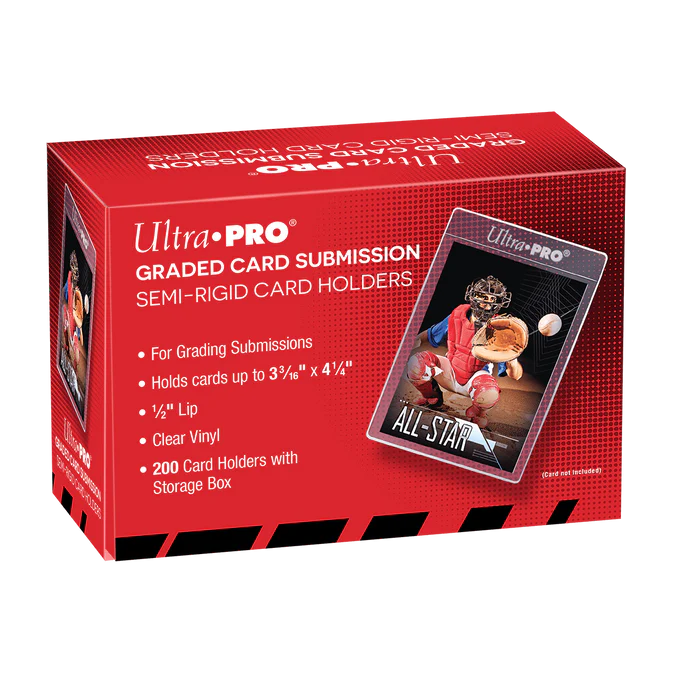 Ultra Pro - Regular Semi-Rigid Card Holders - Graded Card Submission (200 Stück)