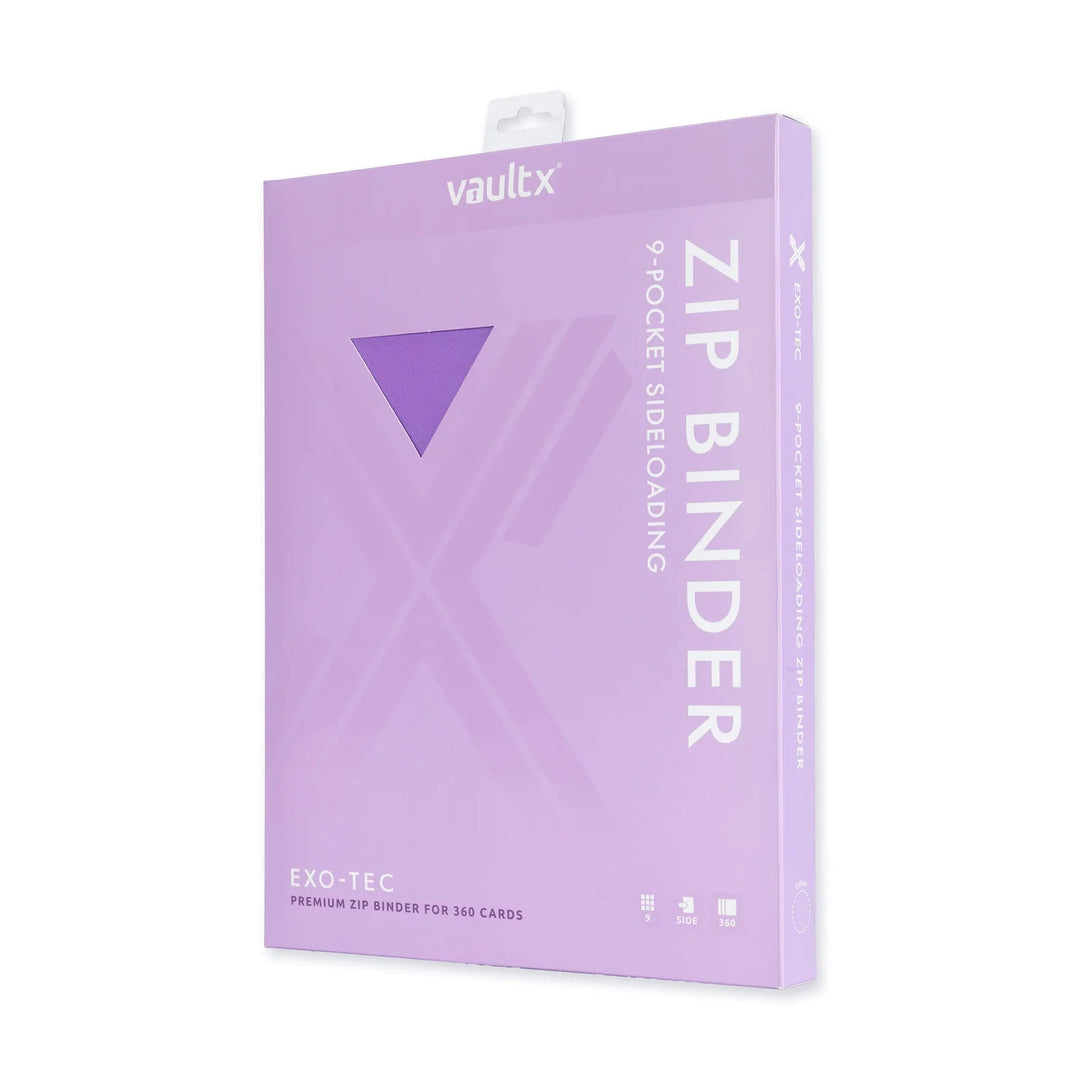 Vault X - Exo-Tec® Zip Binder - 9 Pocket Just Purple