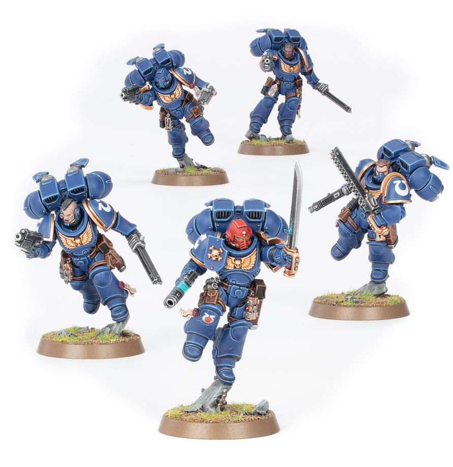 Space Marines: Intercessor-Sturmtrupp mit Sprungmodulen /  Jump Pack Intercessors (48-13)