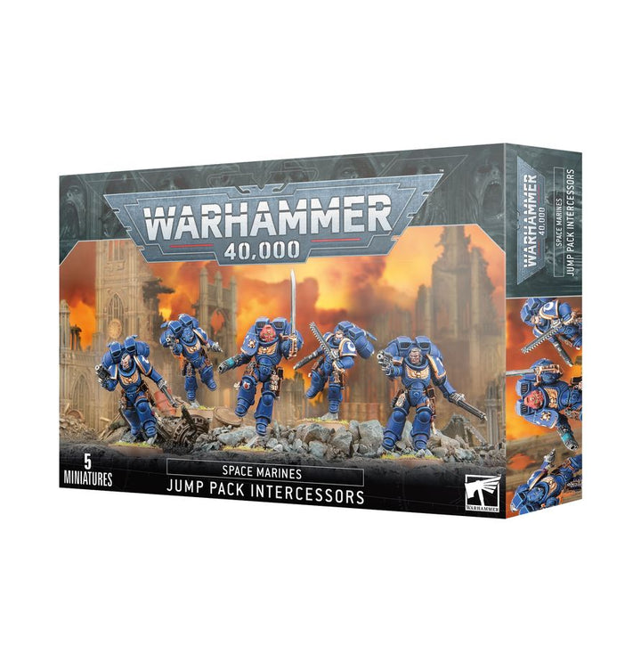 Space Marines: Intercessor-Sturmtrupp mit Sprungmodulen /  Jump Pack Intercessors (48-13)