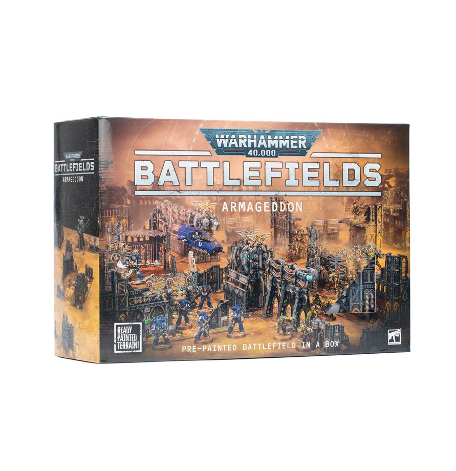 Warhammer 40.000: Schlachtfelder / Battlefields – Armageddon - bemaltes Gelände (40-70)