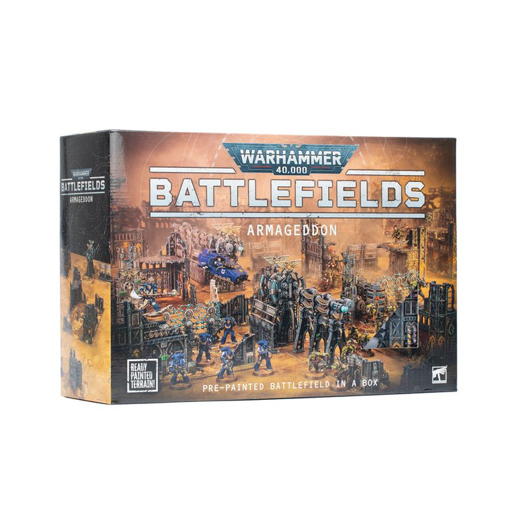 Warhammer 40.000: Schlachtfelder / Battlefields – Armageddon - bemaltes Gelände (40-70)