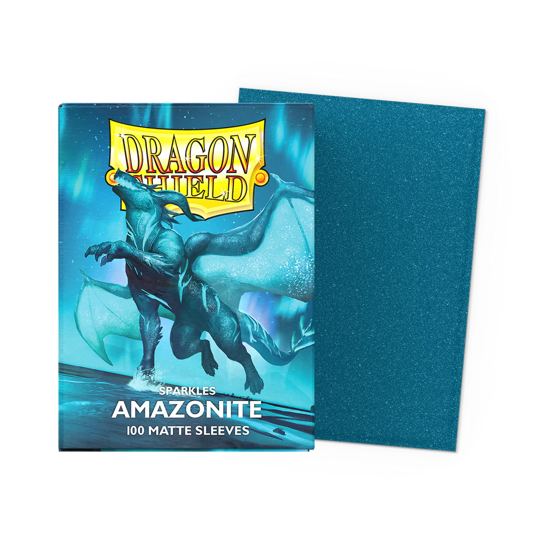 Dragon Shield Matte Sleeves - Sparkles - Amazonite