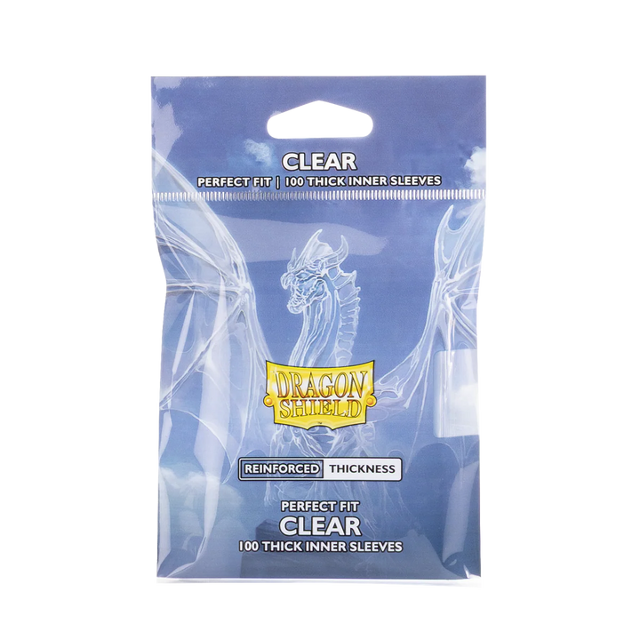 Dragon Shield Perfect Fit Sleeves - Thick Inner Sleeves - Clear