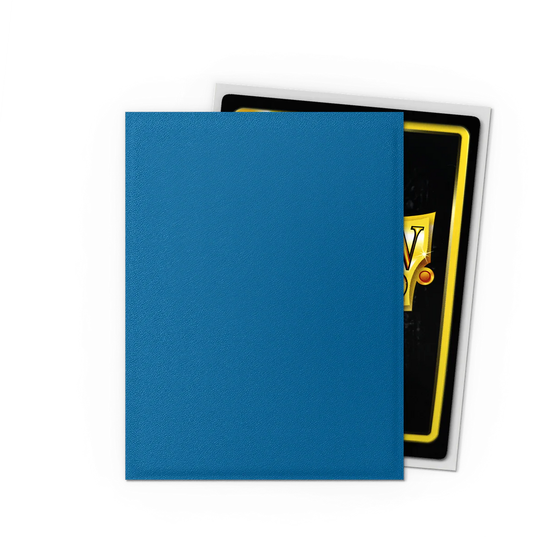Dragon Shield Matte Dual Sleeves - Cobalt &amp; Silver
