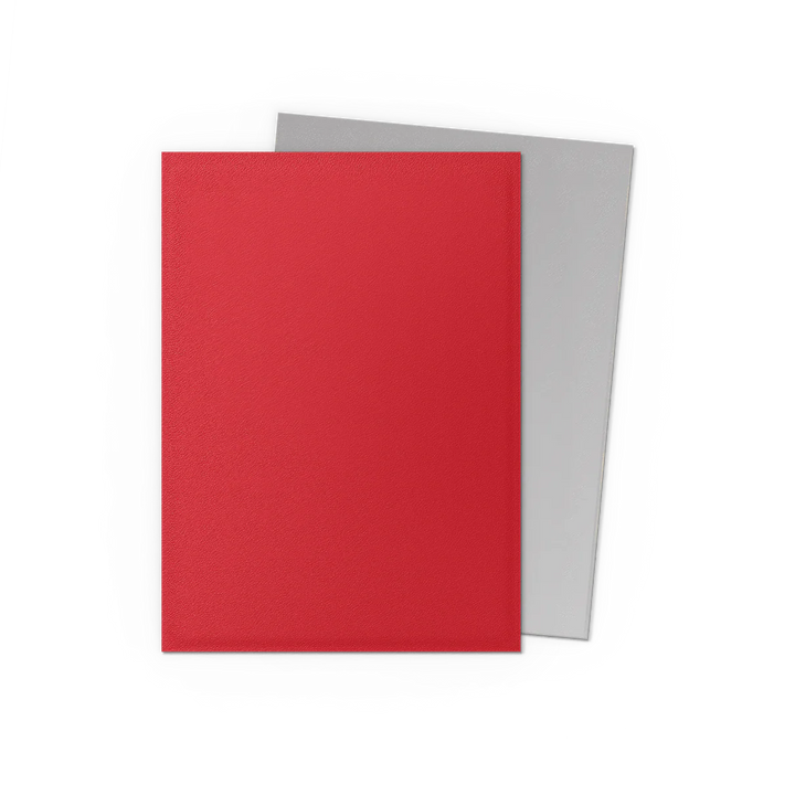 Dragon Shield Matte Dual Sleeves - Crimson &amp; Silver