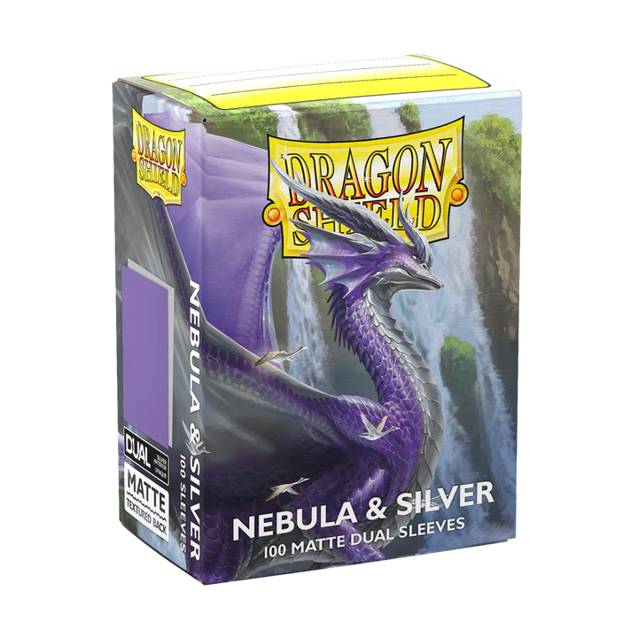 Dragon Shield Matte Dual Sleeves - Nebula &amp; Silver