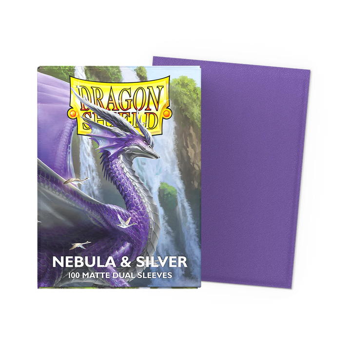 Dragon Shield Matte Dual Sleeves - Nebula &amp; Silver