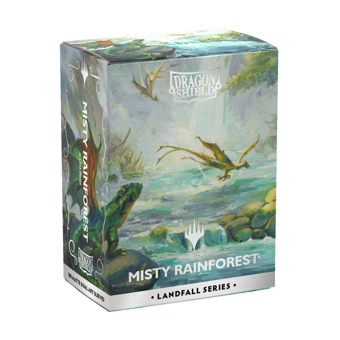 Dragon Shield Matte Dual Art Sleeves MTG "Landfall Series" - Misty Rainforest