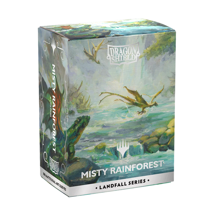 Dragon Shield Matte Dual Art Sleeves MTG "Landfall Series" - Misty Rainforest