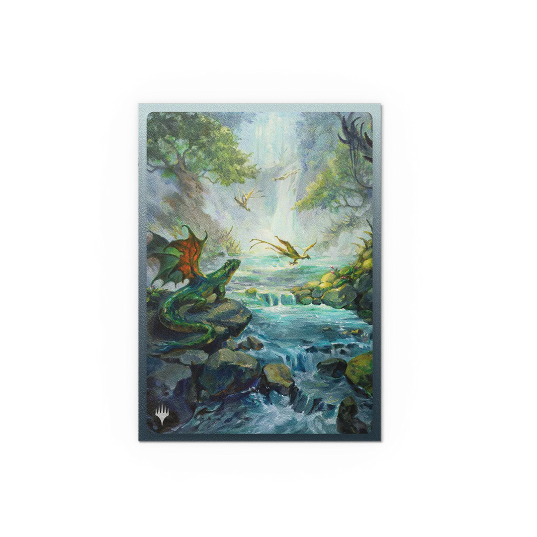 Dragon Shield Matte Dual Art Sleeves MTG "Landfall Series" - Misty Rainforest
