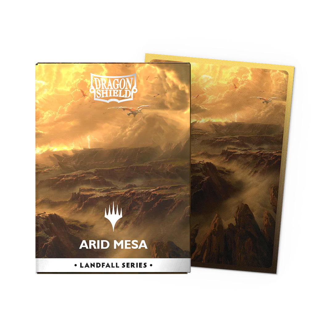 Dragon Shield Matte Dual Art Sleeves MTG "Landfall Series" - Arid Mesa