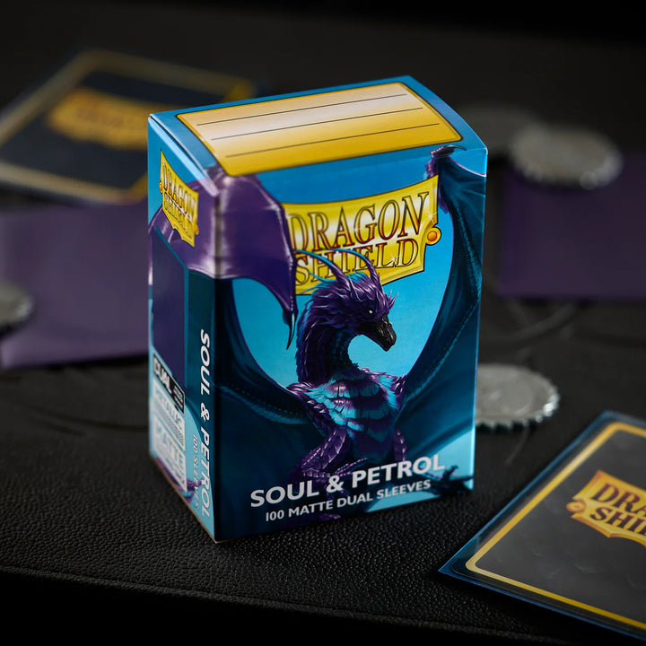 Dragon Shield Matte Dual Sleeves - Soul &amp; Petrol