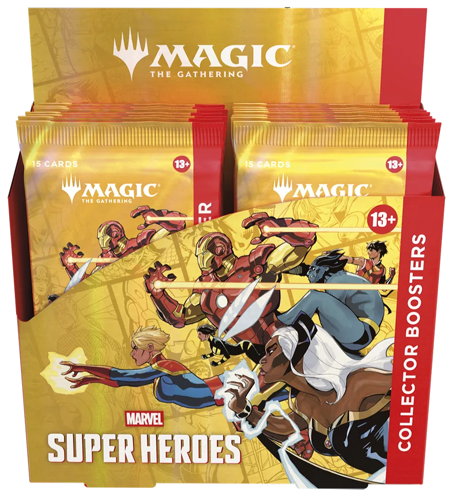 Magic: The Gathering - Marvel Super Heroes - Collector-Booster Display - englisch