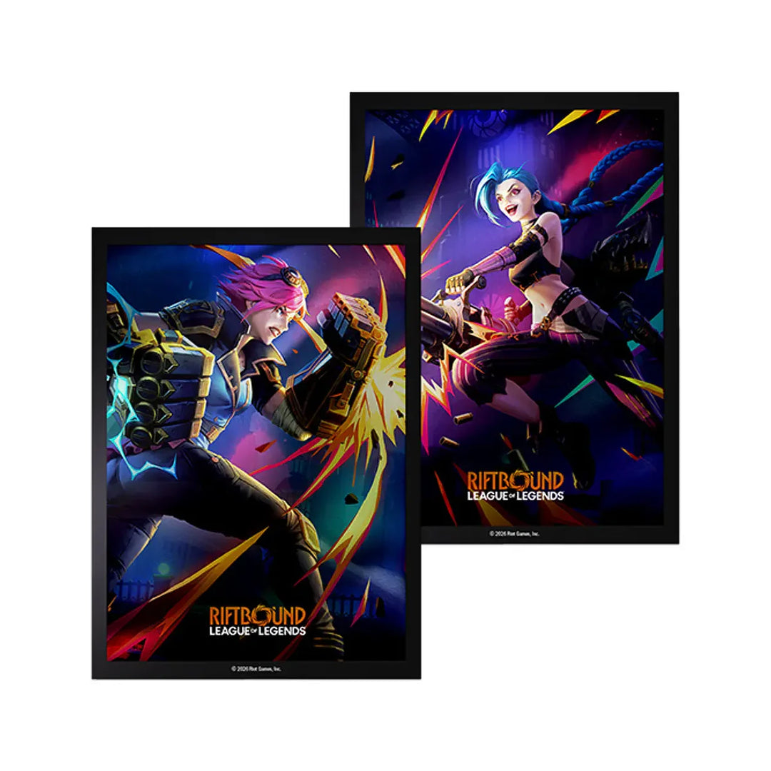 UVS Games Sleeves - Riftbound League of Legends -  Vi vs. Jinx