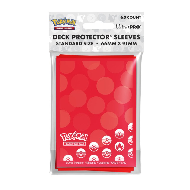 Ultra Pro - Pokemon - Deck Protector Sleeves (65 Stück) - Feuer-Energie