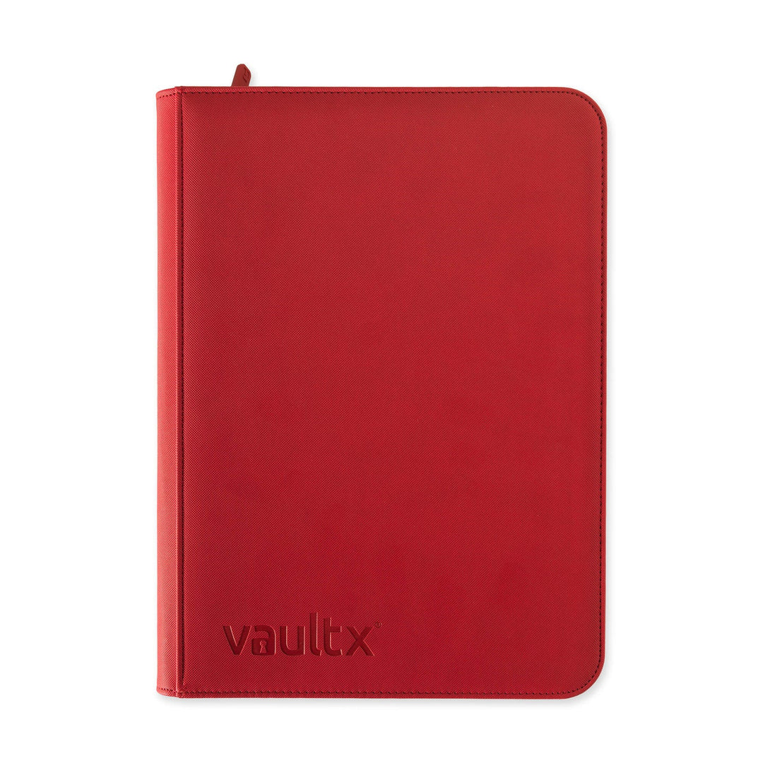Vault X - Exo-Tec® Zip Binder - 9 Pocket Fire Red