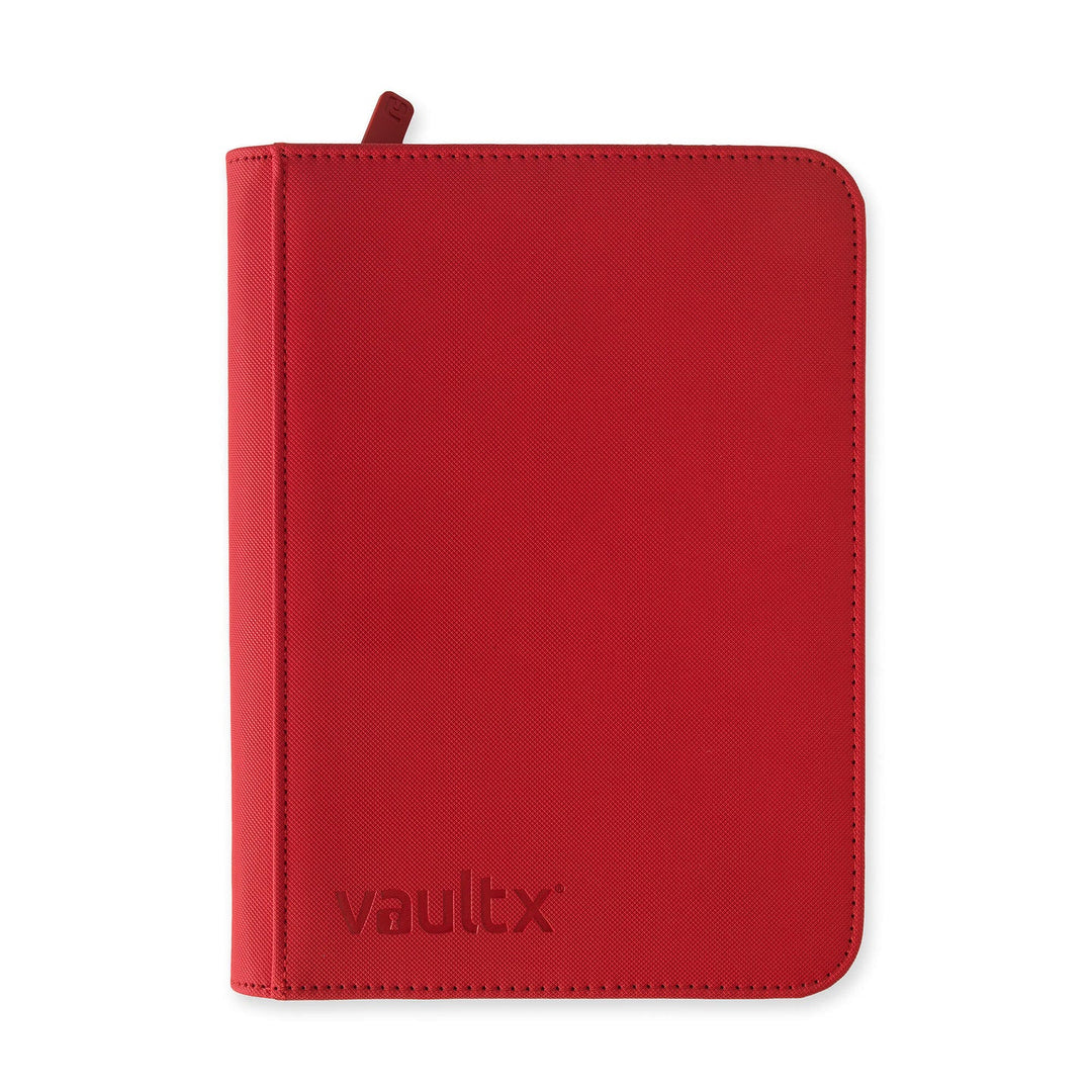 Vault X - Exo-Tec® Zip Binder - 4 Pocket Fire Red