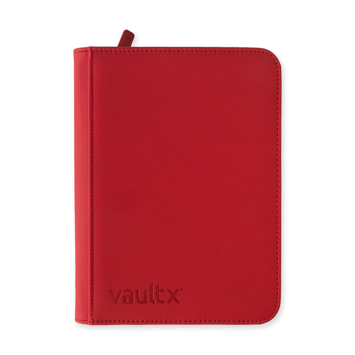 Vault X - Exo-Tec® Zip Binder - 4 Pocket Fire Red