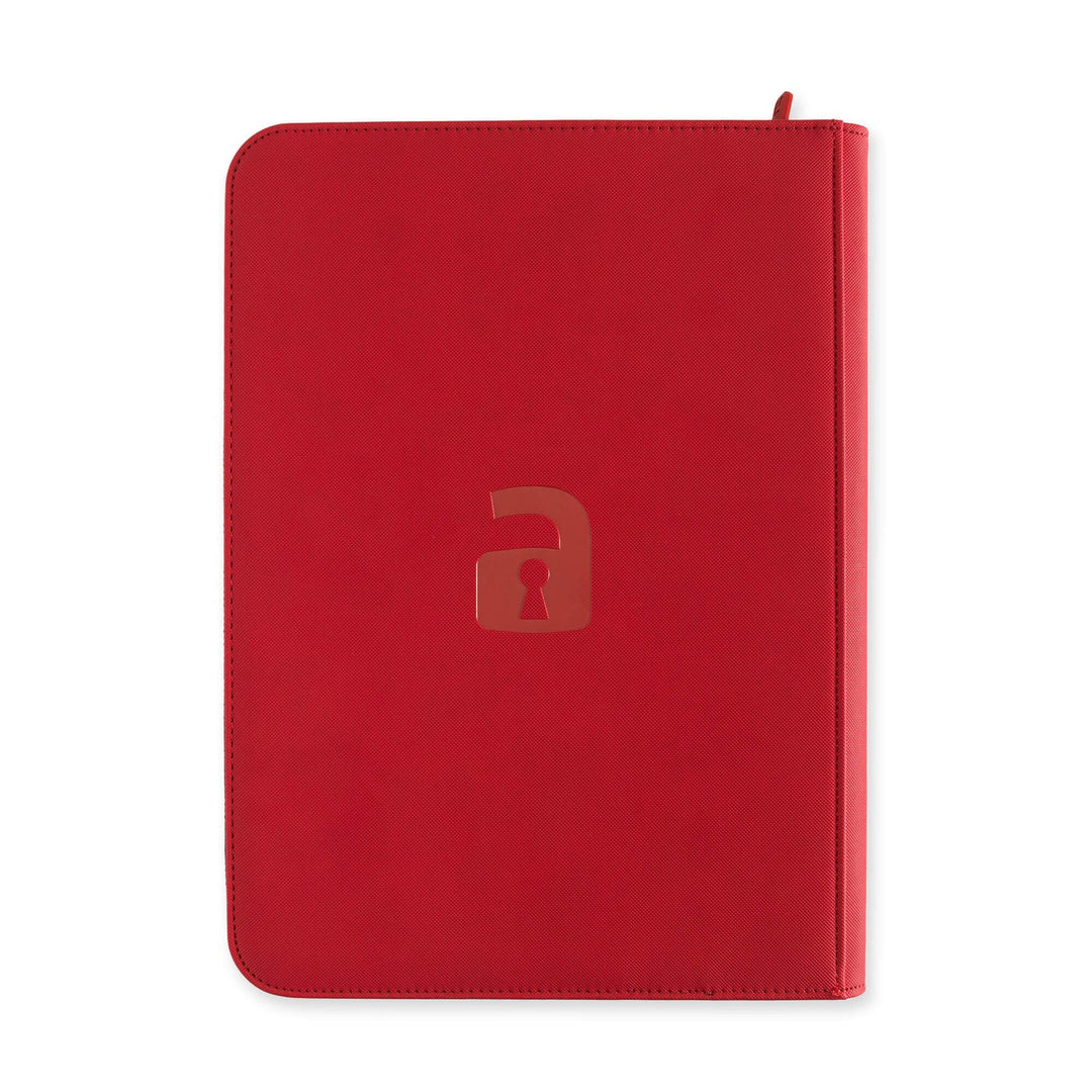 Vault X - Exo-Tec® Zip Binder - 9 Pocket Fire Red