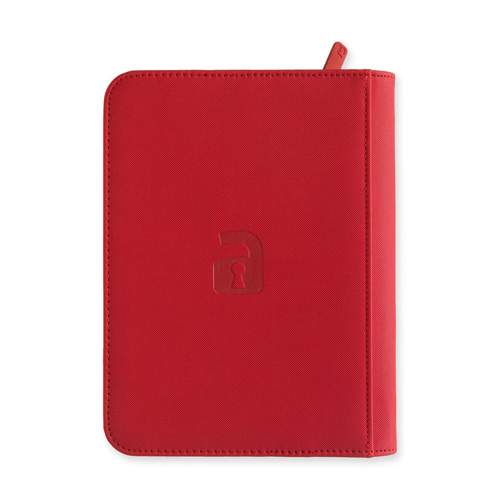 Vault X - Exo-Tec® Zip Binder - 4 Pocket Fire Red