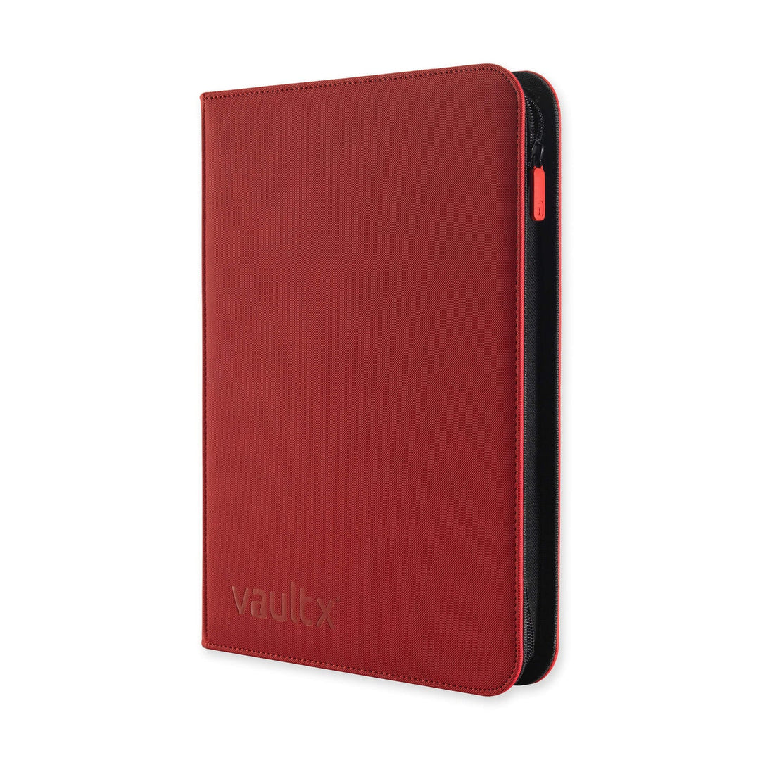 Vault X - Exo-Tec® Zip Binder - 9 Pocket Fire Red