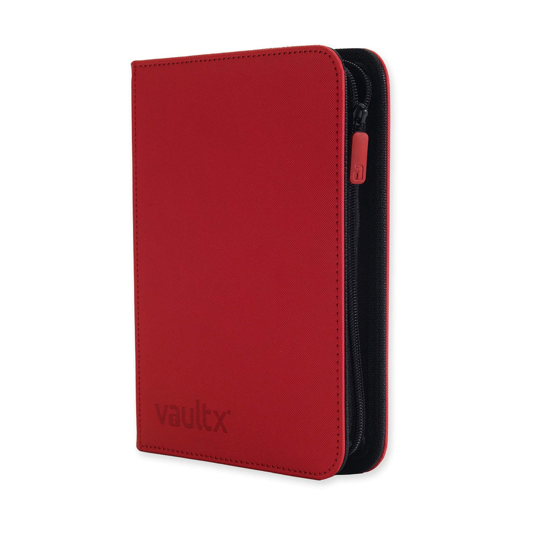 Vault X - Exo-Tec® Zip Binder - 4 Pocket Fire Red