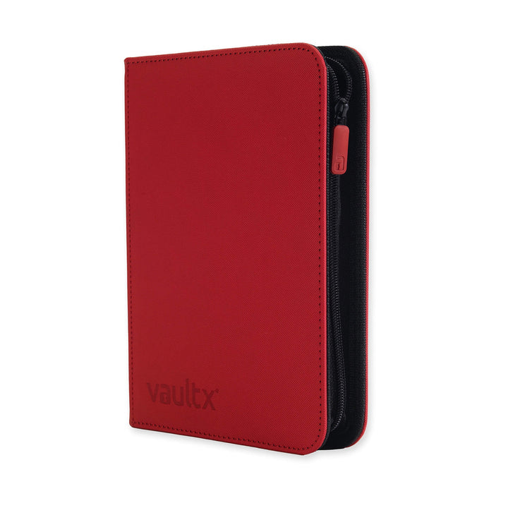 Vault X - Exo-Tec® Zip Binder - 4 Pocket Fire Red