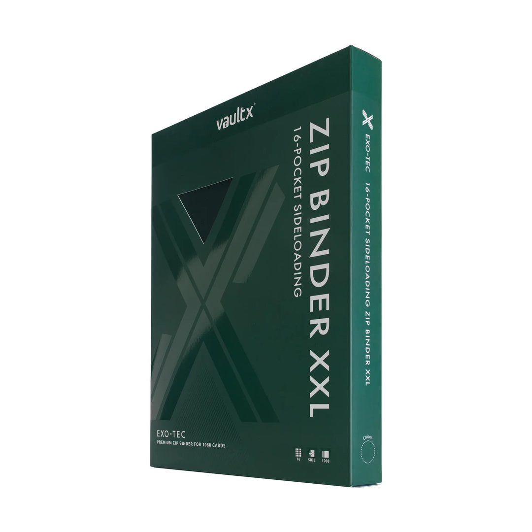 Vault X - Exo-Tec® Zip Binder - 16 Pocket XXL Forest Green