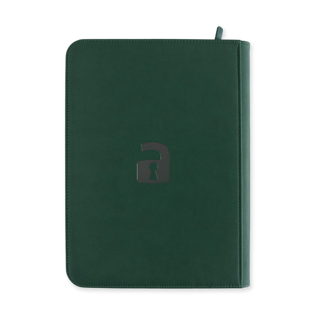 Vault X - Exo-Tec® Zip Binder - 9 Pocket Forest Green