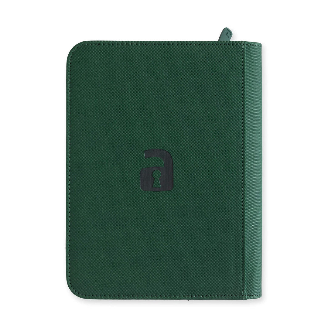 Vault X - Exo-Tec® Zip Binder - 4 Pocket Forest Green