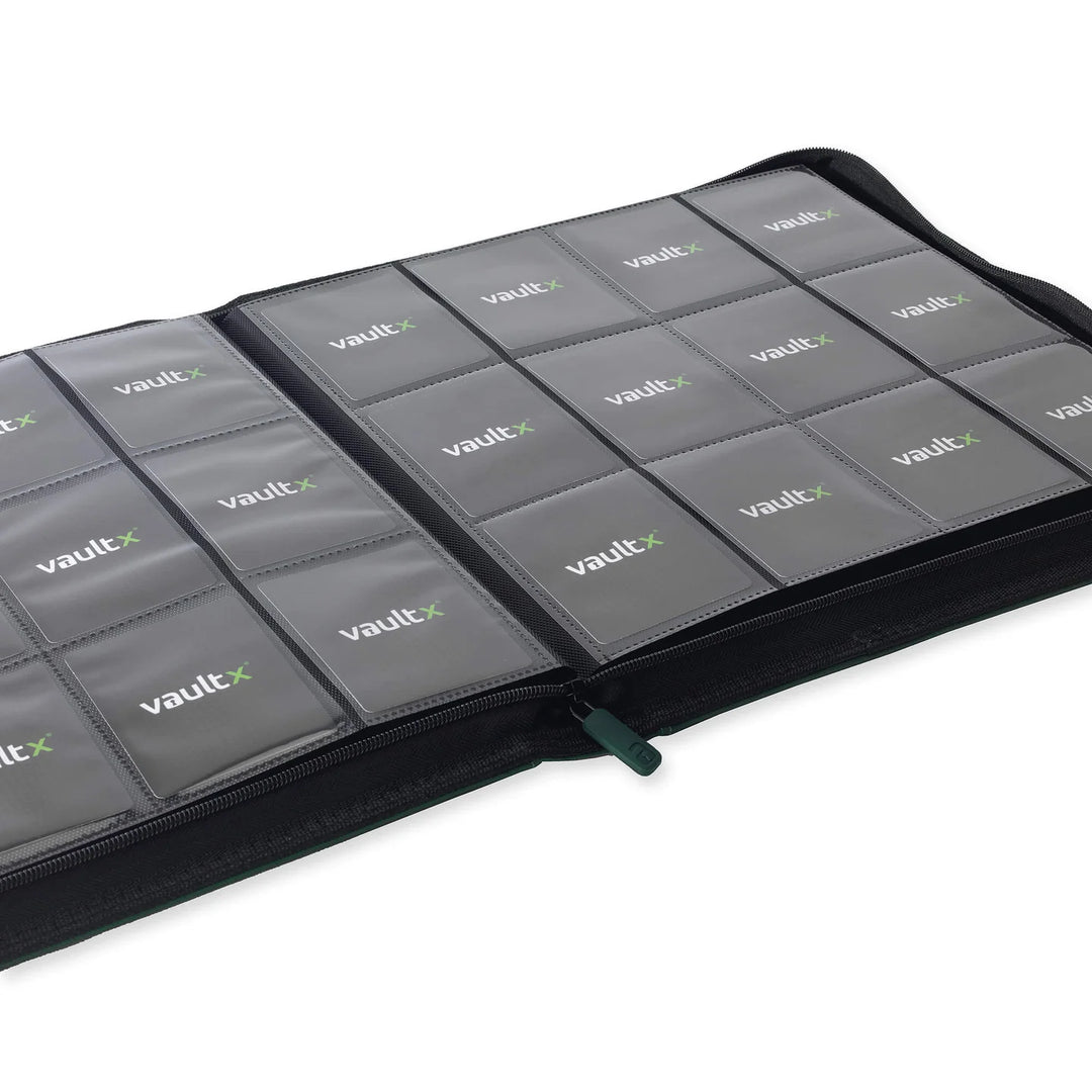 Vault X - Exo-Tec® Zip Binder - 12 Pocket XL Forest Green