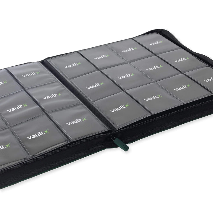 Vault X - Exo-Tec® Zip Binder - 12 Pocket XL Forest Green