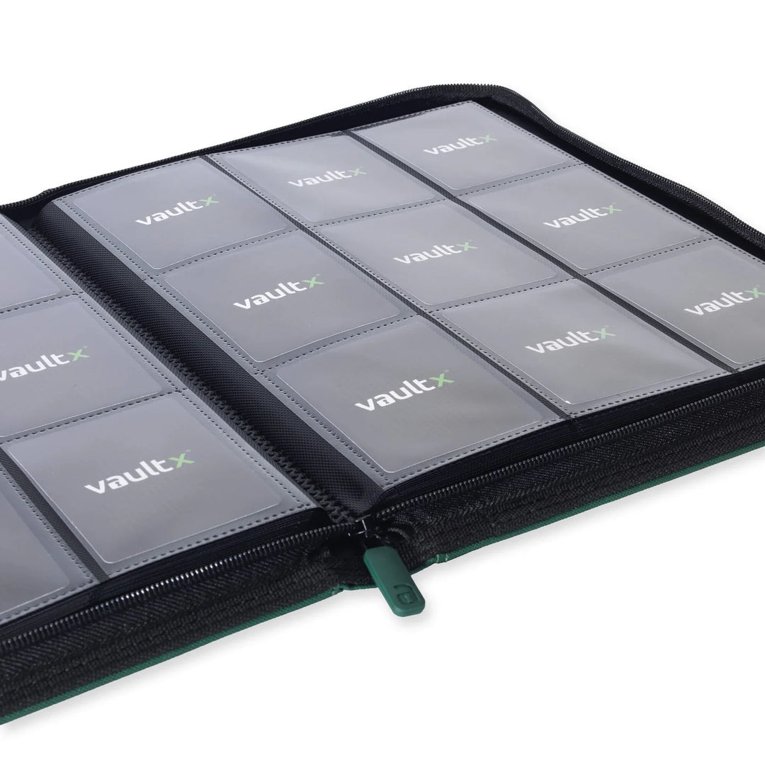 Vault X - Exo-Tec® Zip Binder - 9 Pocket Forest Green