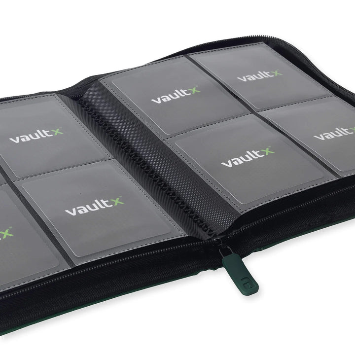 Vault X - Exo-Tec® Zip Binder - 4 Pocket Forest Green