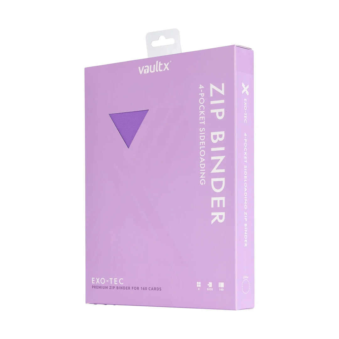 Vault X - Exo-Tec® Zip Binder - 4 Pocket Just Purple