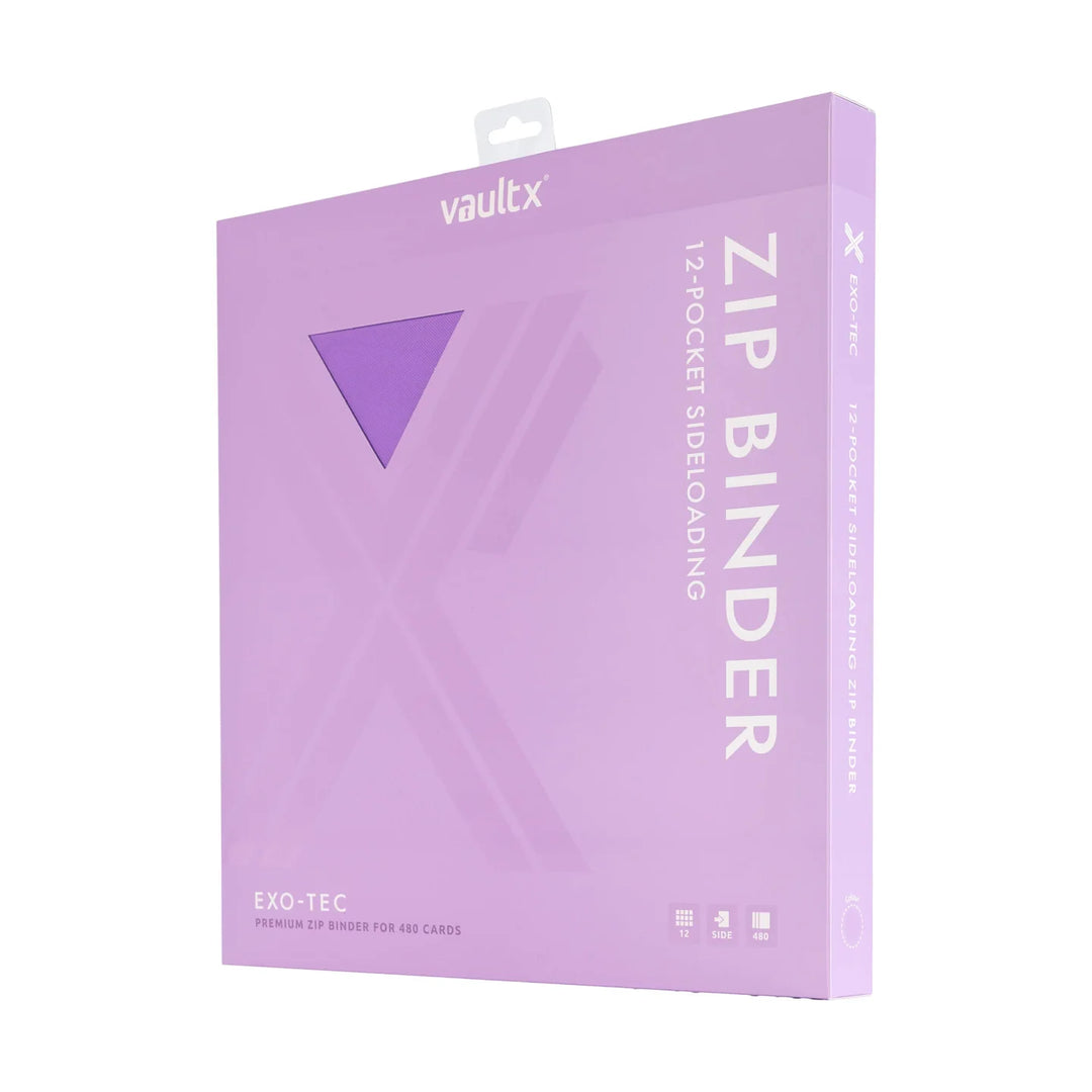 Vault X - Exo-Tec® Zip Binder - 12 Pocket Just Purple