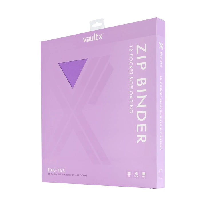 Vault X - Exo-Tec® Zip Binder - 12 Pocket Just Purple