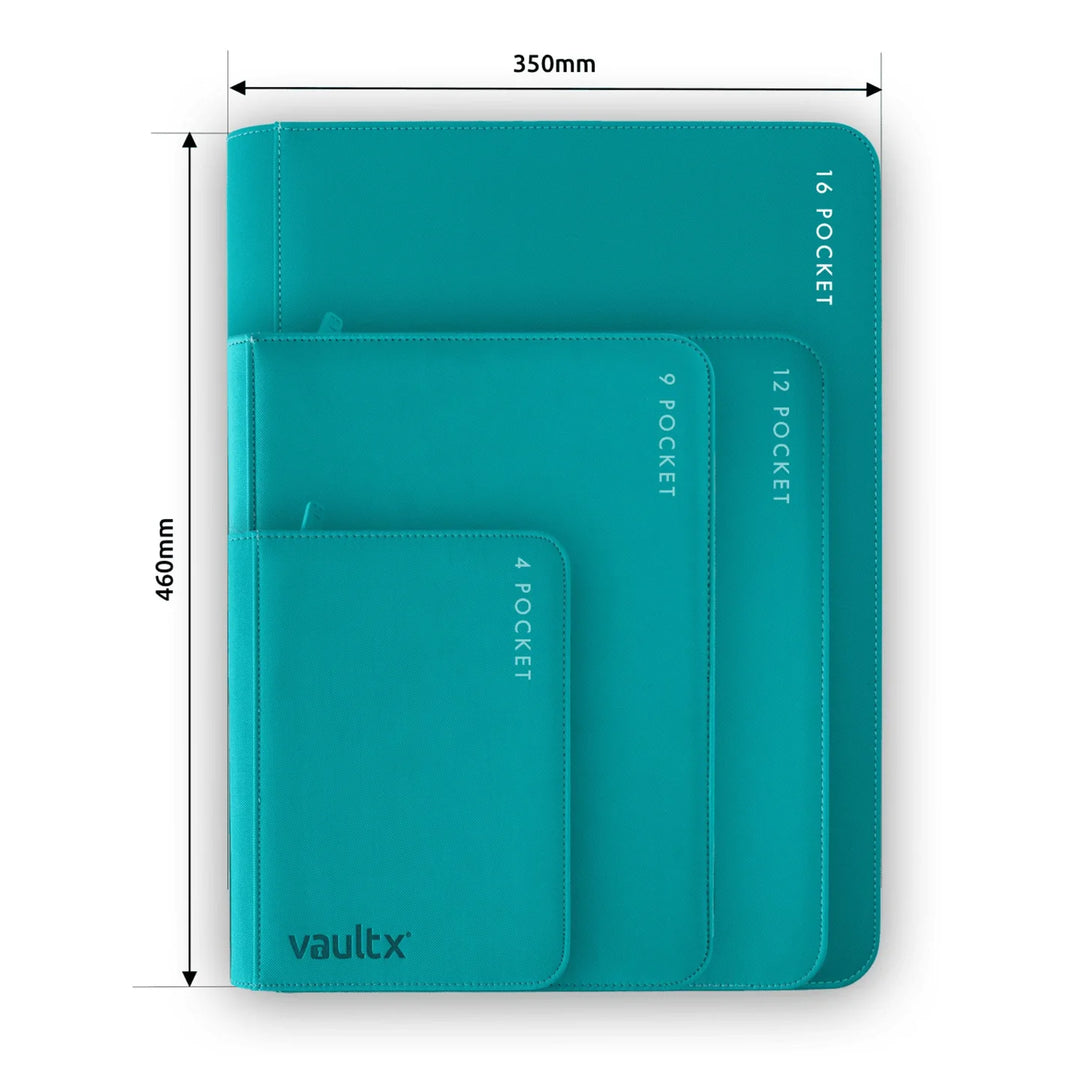 Vault X - Exo-Tec® Zip Binder - 16 Pocket XXL Ocean Blue
