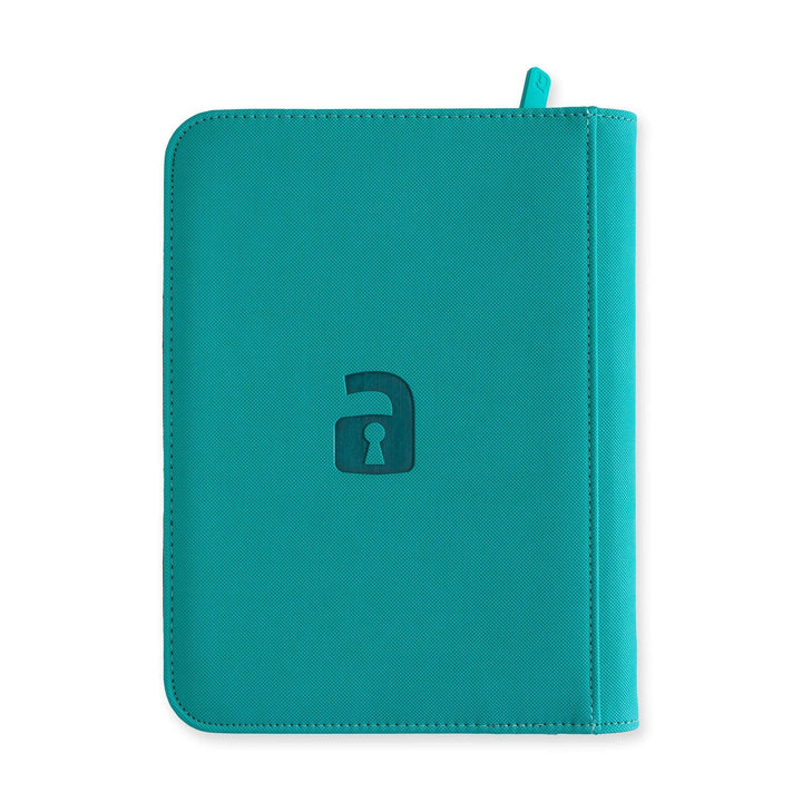 Vault X - Exo-Tec® Zip Binder - 4 Pocket Ocean Blue
