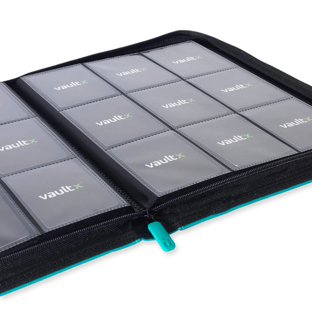 Vault X - Exo-Tec® Zip Binder - 9 Pocket Ocean Blue