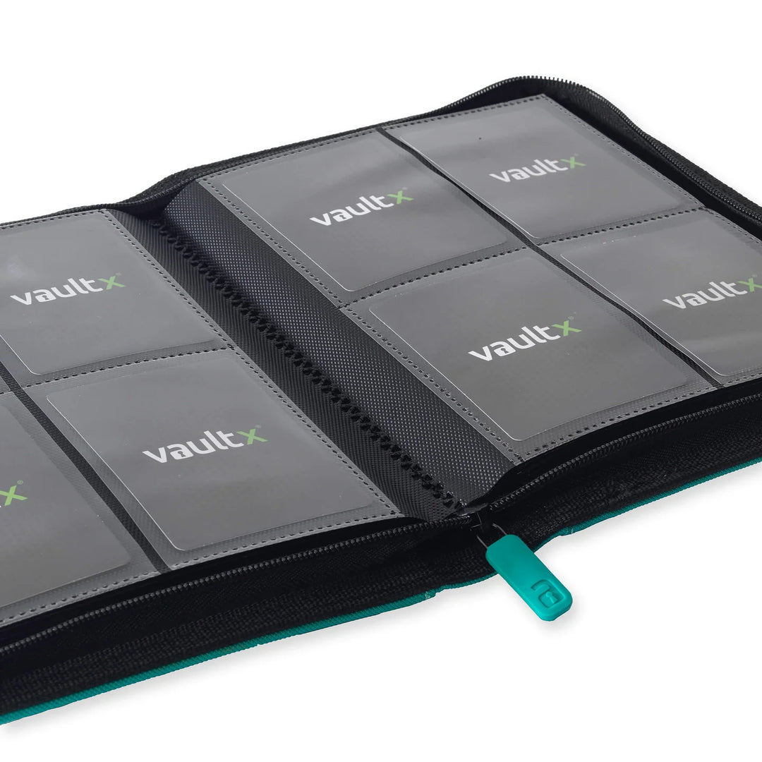 Vault X - Exo-Tec® Zip Binder - 4 Pocket Ocean Blue