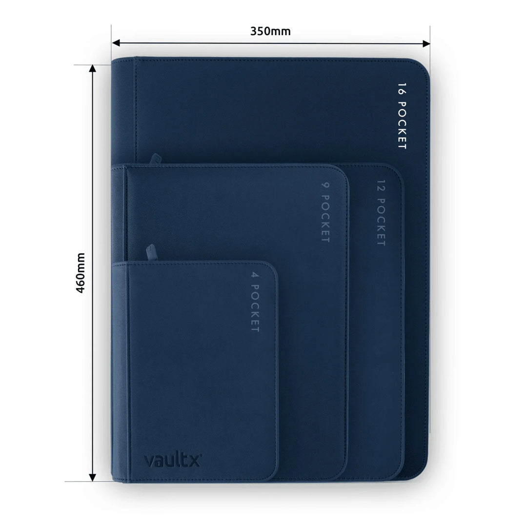 Vault X - Exo-Tec® Zip Binder - 16 Pocket XXL Royal Blue