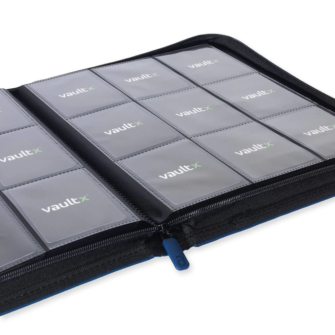 Vault X - Exo-Tec® Zip Binder - 9 Pocket Royal Blue