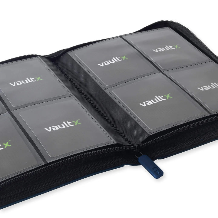 Vault X - Exo-Tec® Zip Binder - 4 Pocket Royal Blue