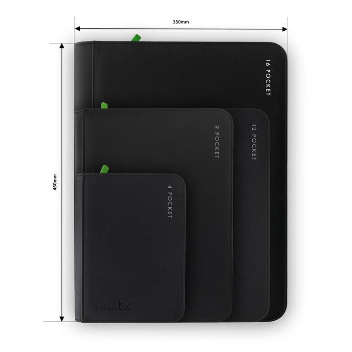 Vault X - Exo-Tec® Zip Binder - 16 Pocket XXL Signature Black