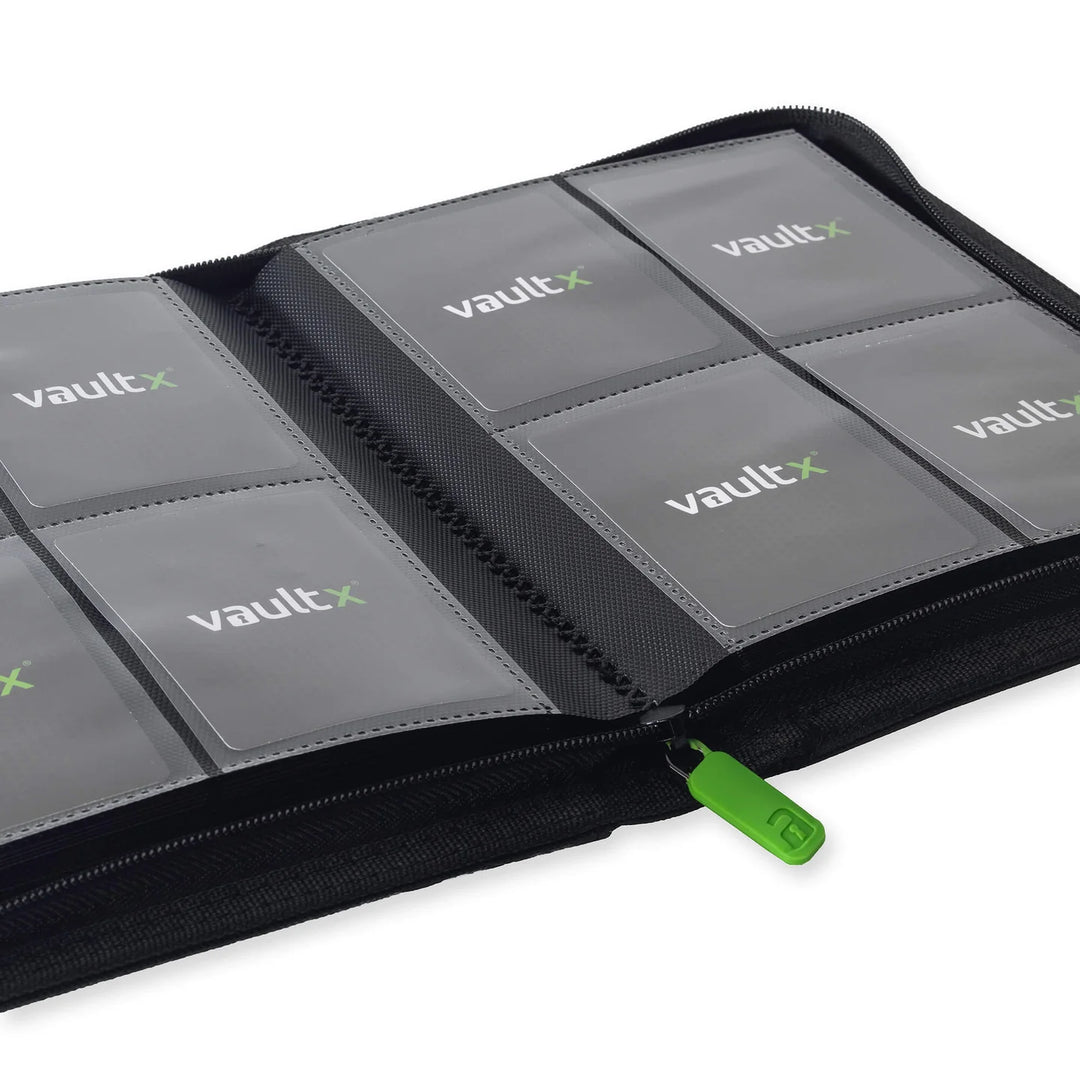 Vault X - Exo-Tec® Zip Binder - 4 Pocket Signature Black