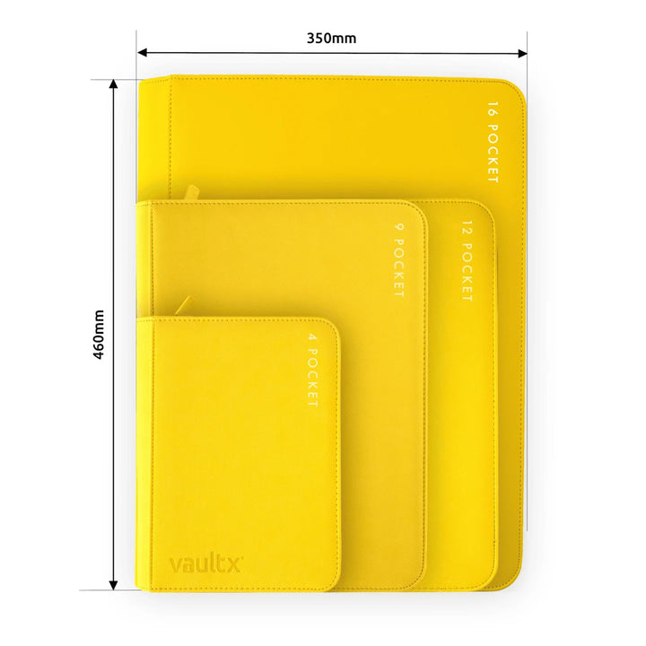 Vault X - Exo-Tec® Zip Binder - 16 Pocket XXL Sunrise Yellow